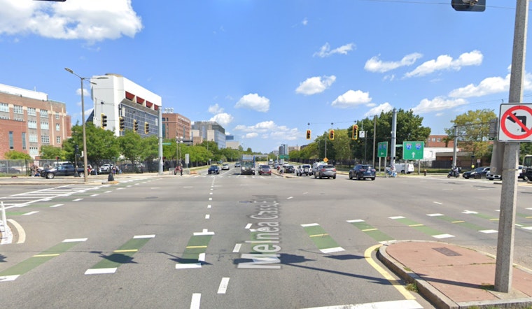 Motorcycle and Pedestrian Hospitalized After Accident at Mass. and Cass in Boston