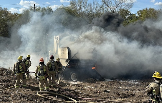 Multiple Explosions, Dump Truck Blaze Spark Rapid Response from Austin Fire Department in East Austin