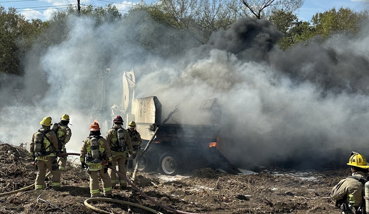 Multiple Explosions, Dump Truck Blaze Spark Rapid Response from Austin Fire Department in East Austin