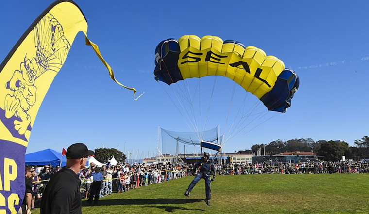 Navy Parachutist Misses Target and Injures Two During San Francisco Fleet Week Air Show