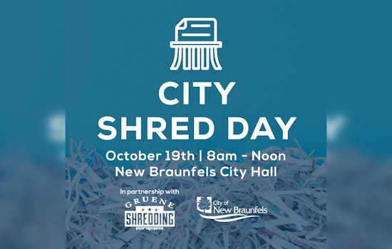 New Braunfels Announces Community Shred Day for Secure Document Disposal and Recycling