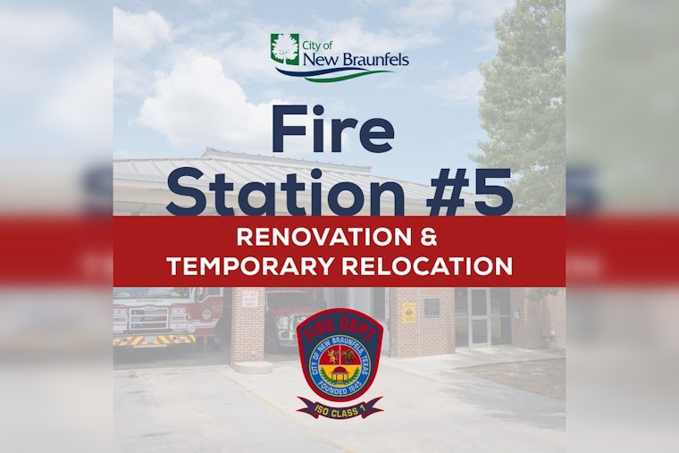 New Braunfels' Fire Station #5 Set for $2.2M Upgrade to Meet Modern Safety Standards