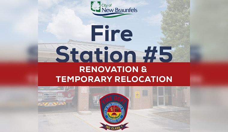 New Braunfels' Fire Station #5 Set for $2.2M Upgrade to Meet Modern Safety Standards