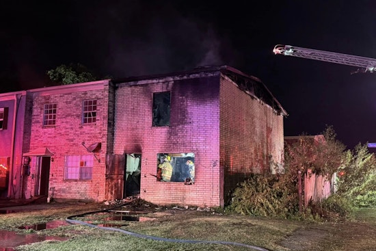 New Orleans East Townhouse Engulfed in Flames, NOFD Rapid Response Prevents Spread to Occupied Homes