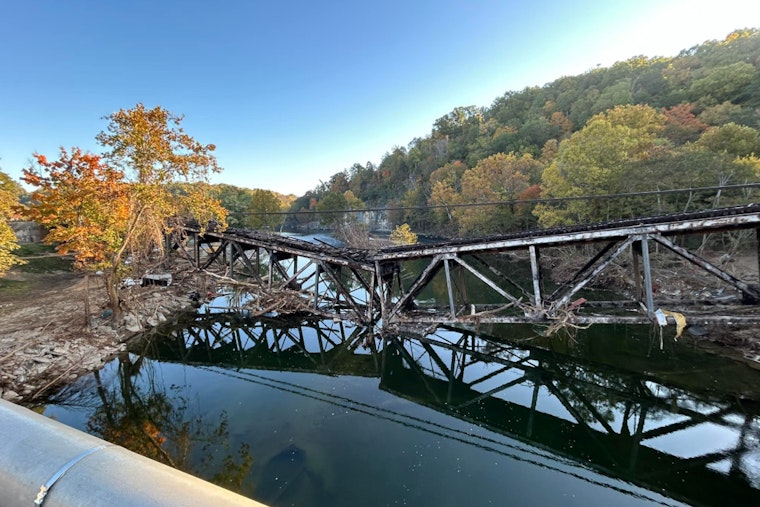 Newport's Norfolk Southern Railway Trestle Collapses Due to Hurricane Helene Damage, Roads Closed and Repairs Delayed
