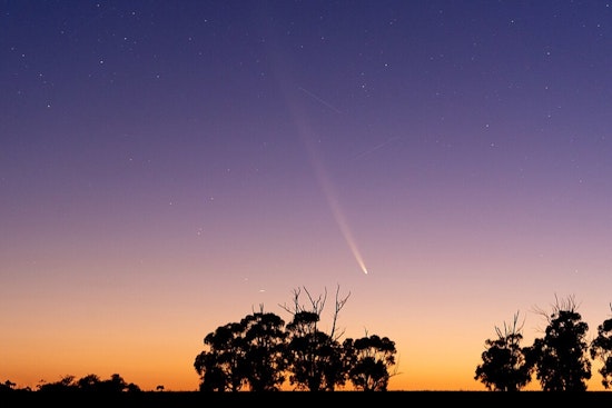 Northern California Skies Grace Spectators With Rare Comet Tsuchinshan-ATLAS Visible Next to Venus