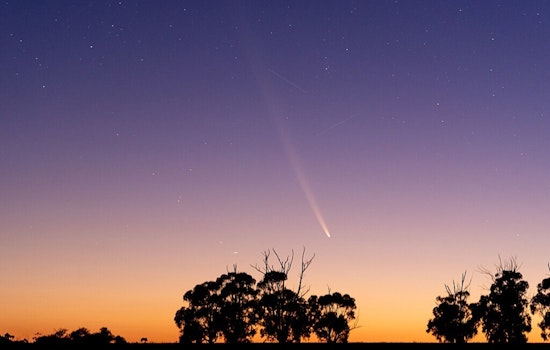 Northern California Skies Grace Spectators With Rare Comet Tsuchinshan-ATLAS Visible Next to Venus