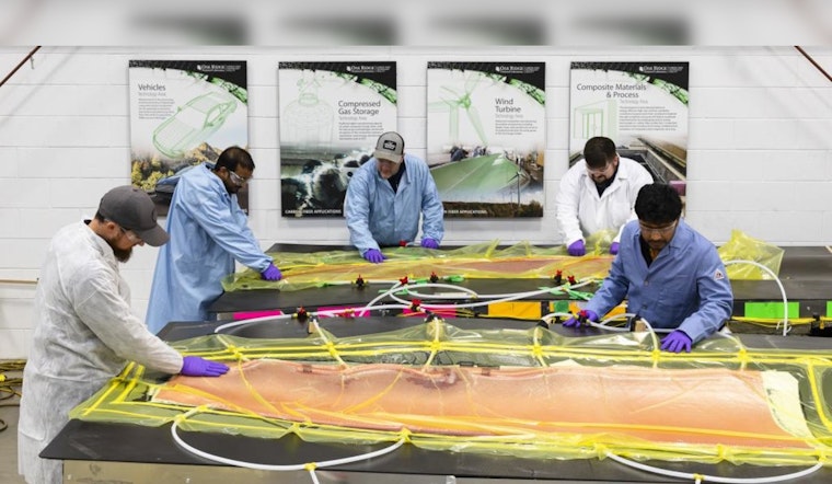 ORNL Team Wins ACE Award for Groundbreaking Fully Recyclable Wind Turbine Blade Tip at Composites Expo in San Diego