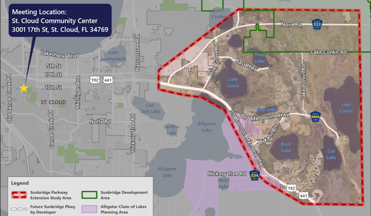 Osceola County Invites Public Input on Sunbridge Parkway Extension Project Routes