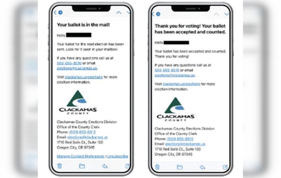 Over 10,000 Clackamas County Voters Register for 'Track Your Ballot' Ahead of General Election