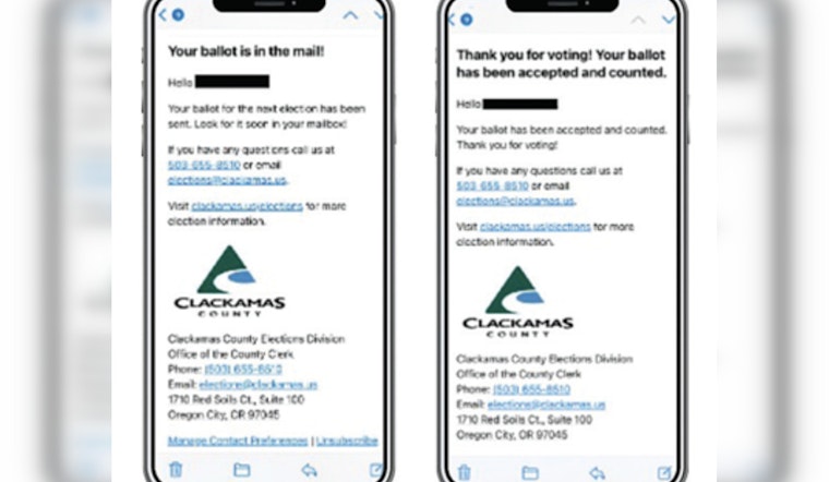 Over 10,000 Clackamas County Voters Register for 'Track Your Ballot' Ahead of General Election