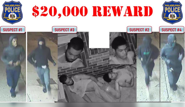 Philadelphia Police Seek Four Suspects in Fatal August Shooting with $20,000 Reward Offered for Information on 18th District Homicide