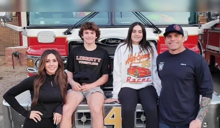 Phoenix Firefighters Rally at Liberty High Football Game to Honor Late Colleague Adam Cauthron's Son