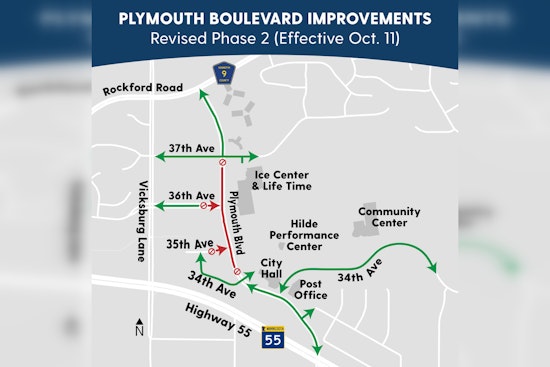 Plymouth Boulevard Enters Phase 2 Construction, Road Closures and Detours in Place