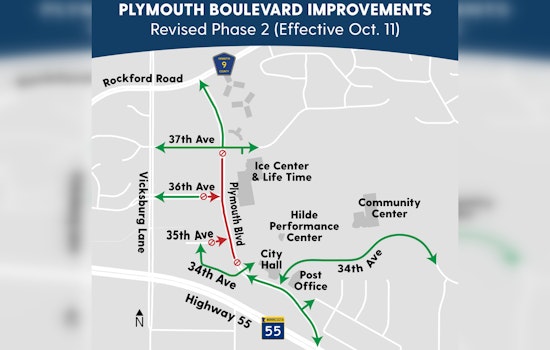 Plymouth Boulevard Enters Phase 2 Construction, Road Closures and Detours in Place