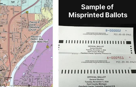 Printing Error Misdirects Absentee Ballots in Plainfield Township, Swift Action Ensures Voter Integrity