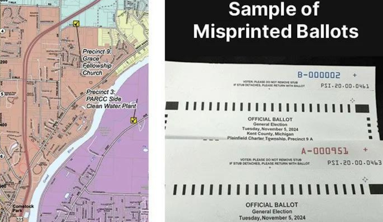Printing Error Misdirects Absentee Ballots in Plainfield Township, Swift Action Ensures Voter Integrity