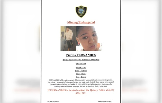 Quincy Police Seek Public Help in Finding Missing Pregnant Woman Last Seen Near Eastern Nazarene College