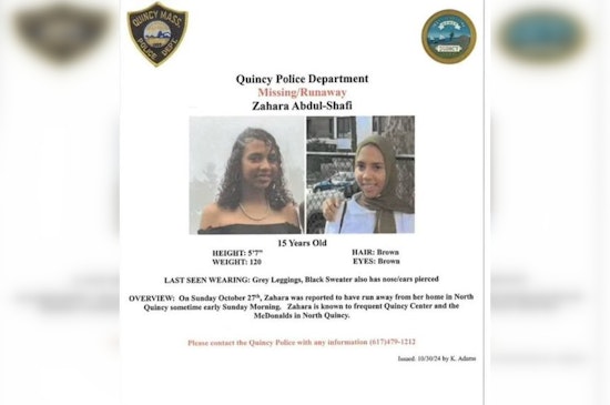 Quincy Police Seek Public's Help to Locate Missing Teen Zahara Abdul-Shafi