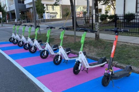 Raleigh's Scooter Corrals on Glenwood South Corridor Boast Colorful Revamp and Tech-Enhanced Navigation
