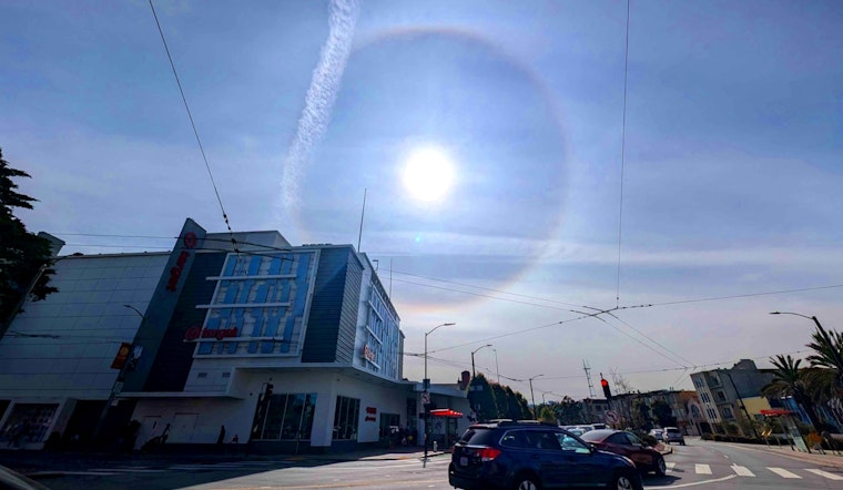 Rainbow Halo Encircles the Sun in San Francisco. What is a '22° Halo'..?