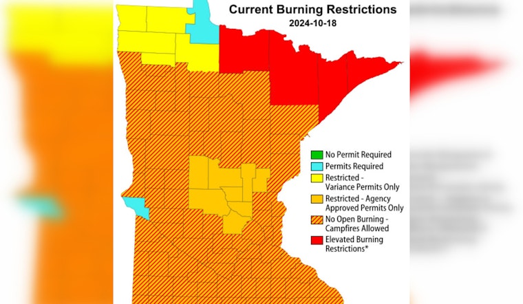 Red Flag Warning Issued for 85 Minnesota Counties Including Wright to Curb Wildfire Risks