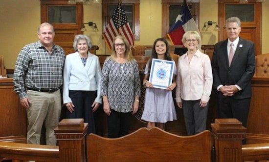 Round Rock Youngster Andi Abbott Wins Williamson County's "I Voted" Sticker Contest