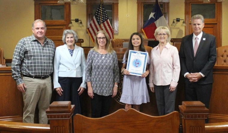 Round Rock Youngster Andi Abbott Wins Williamson County's "I Voted" Sticker Contest