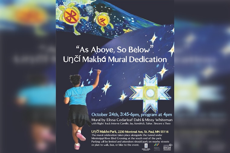 Saint Paul Celebrates Cultural Heritage with the Dedication of Uŋčí Makhá Mural "As Above, So Below"