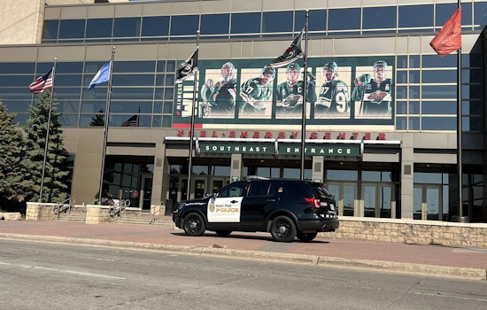 Saint Paul Police Enhance Community Ties at Minnesota Wild Home Opener with Breast Cancer Awareness Campaign