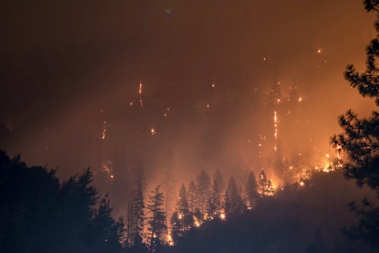Salem Firefighters Battle Persistent Brushfire near Walmart on Highland Avenue