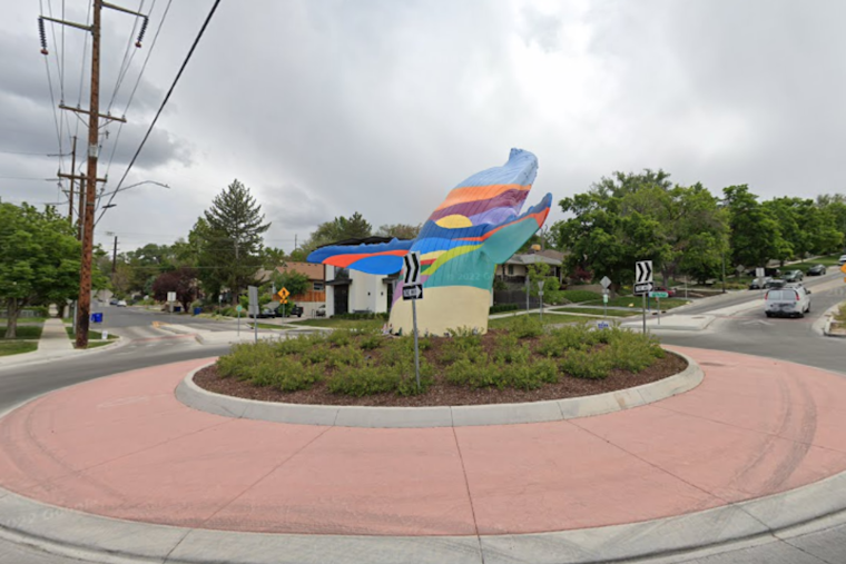Salt Lake City's Iconic 9th-and-9th Whale Statue Vandalized with Anti-Voting Graffiti Days Before Election