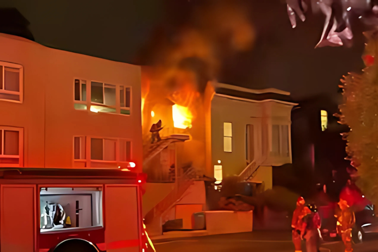 San Francisco Firefighters Quell 2-Alarm Blaze on Sanchez Street; 5 Residents Displaced, No Injuries Reported