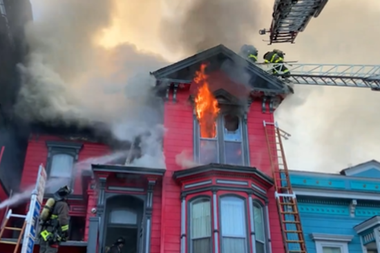 VIDEO: San Francisco Mission District Blaze Displaces Residents and Monks, Historic Victorian House Damaged