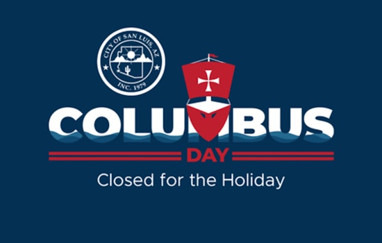 San Luis Announces Columbus Day Closures and Service Changes; Emergency Lines Remain Open