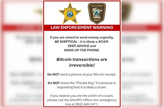 Scott County Sheriff's Office Alerts Public on Rising Crypto Scams Using Spoofed Law Enforcement IDs
