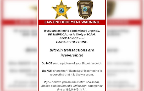 Scott County Sheriff's Office Alerts Public on Rising Crypto Scams Using Spoofed Law Enforcement IDs