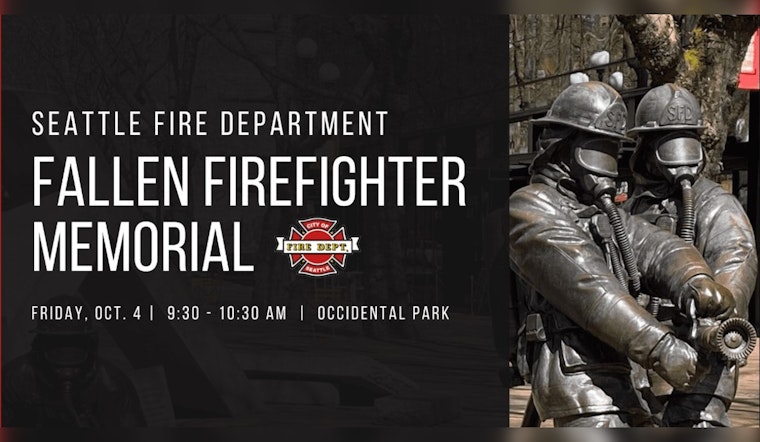 Seattle to Honor Fallen Heroes at Annual Firefighter Memorial in Occidental Park