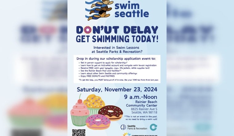 Seattle's Rainier Beach Community Center Invites Locals to Dive Into Swimming Scholarships at 'Do'Nut Delay' Event