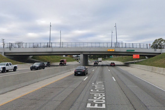 Semi-Truck Hauling Stolen Excavator Strikes Overpass on I-94 in Detroit, Suspect at Large
