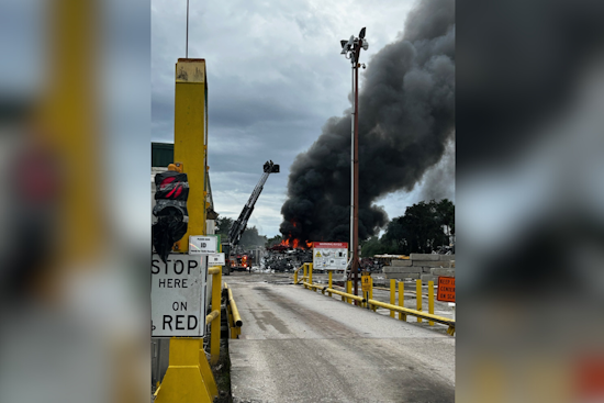 Seminole County and Sanford Fire Departments Converge to Battle Major Blaze at Recycling Plant