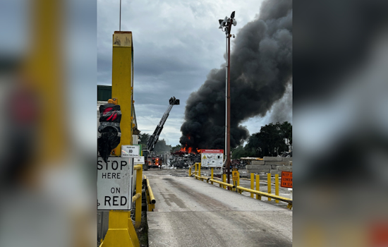 Seminole County and Sanford Fire Departments Converge to Battle Major Blaze at Recycling Plant
