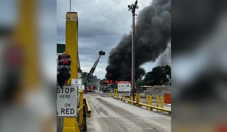 Seminole County and Sanford Fire Departments Converge to Battle Major Blaze at Recycling Plant