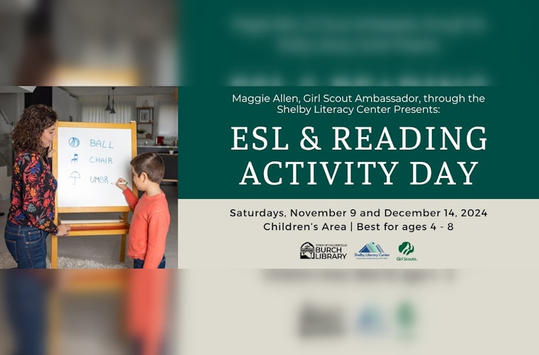 Shelby Literacy Center to Host ESL & Reading Activity Days for Kids in Collierville