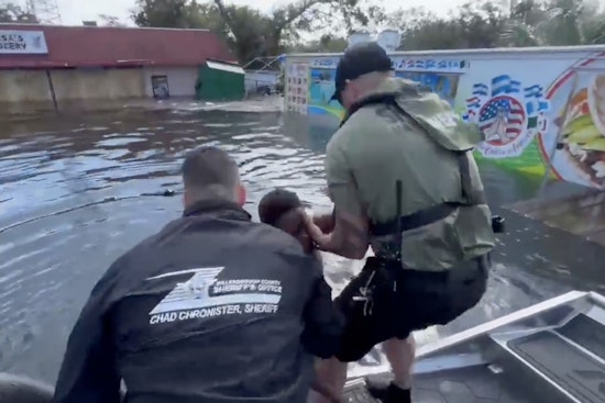 Sheriff's Heroic Rescue of Teen Stranded in Tampa Floodwaters Following Hurricane Milton