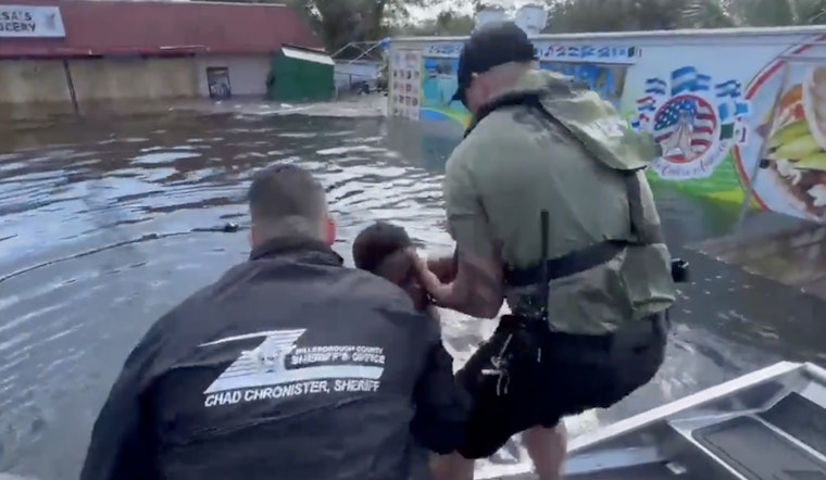 Sheriff's Heroic Rescue of Teen Stranded in Tampa Floodwaters Following Hurricane Milton
