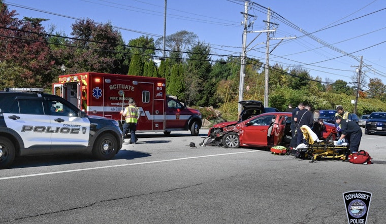 Six Injured, Including Infants, in Multi-Car Crash in Cohasset as Elderly Driver is Cited for Speeding