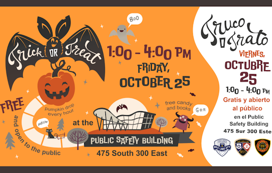 SLCPD Hosts Family-Friendly Halloween Fun Fest at Salt Lake City Public Safety Building Plaza