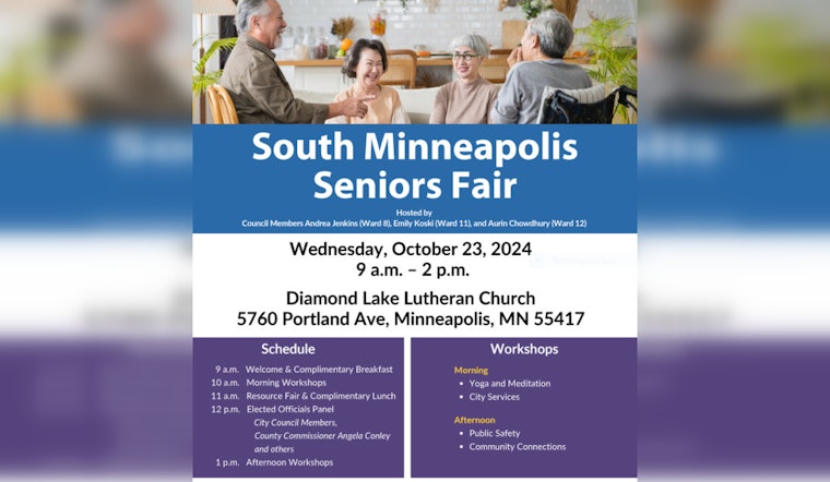 South Minneapolis Seniors Fair Offers Well-Being Resources and Workshops This Wednesday