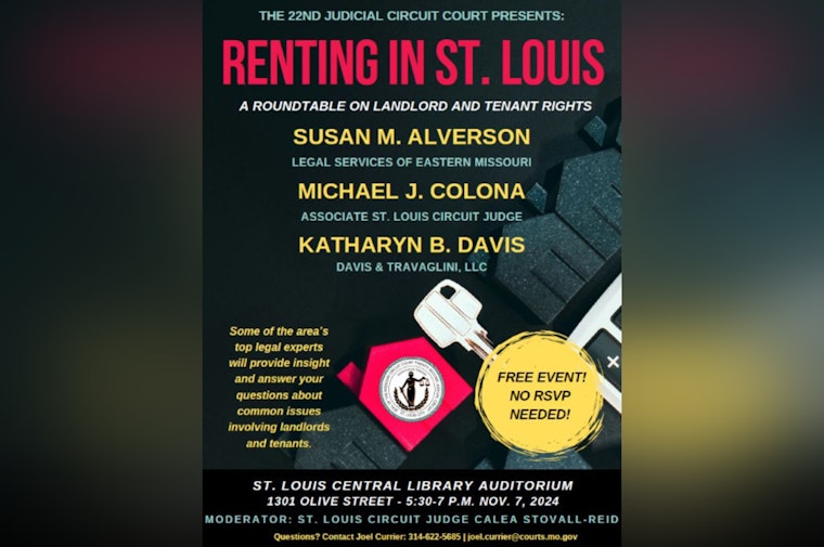 St. Louis Central Library to Host 'Renting in St. Louis' Panel with Legal Experts on November 7